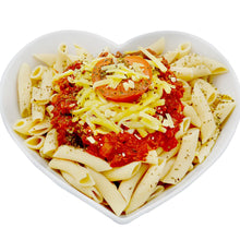 Healthy meal with Low Carb Pasta-heart-cafe.co.uk