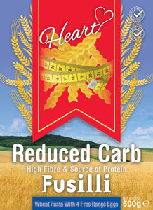 Low Carb Wheat High Fibre Protein Fusilli 500g-Heart