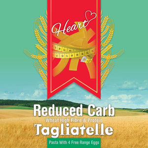 Low Carb Wheat High Fibre/Protein Tagliatelle Pasta with Eggs-heart-cafe.co.uk